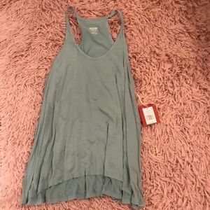 Blue razor back tank